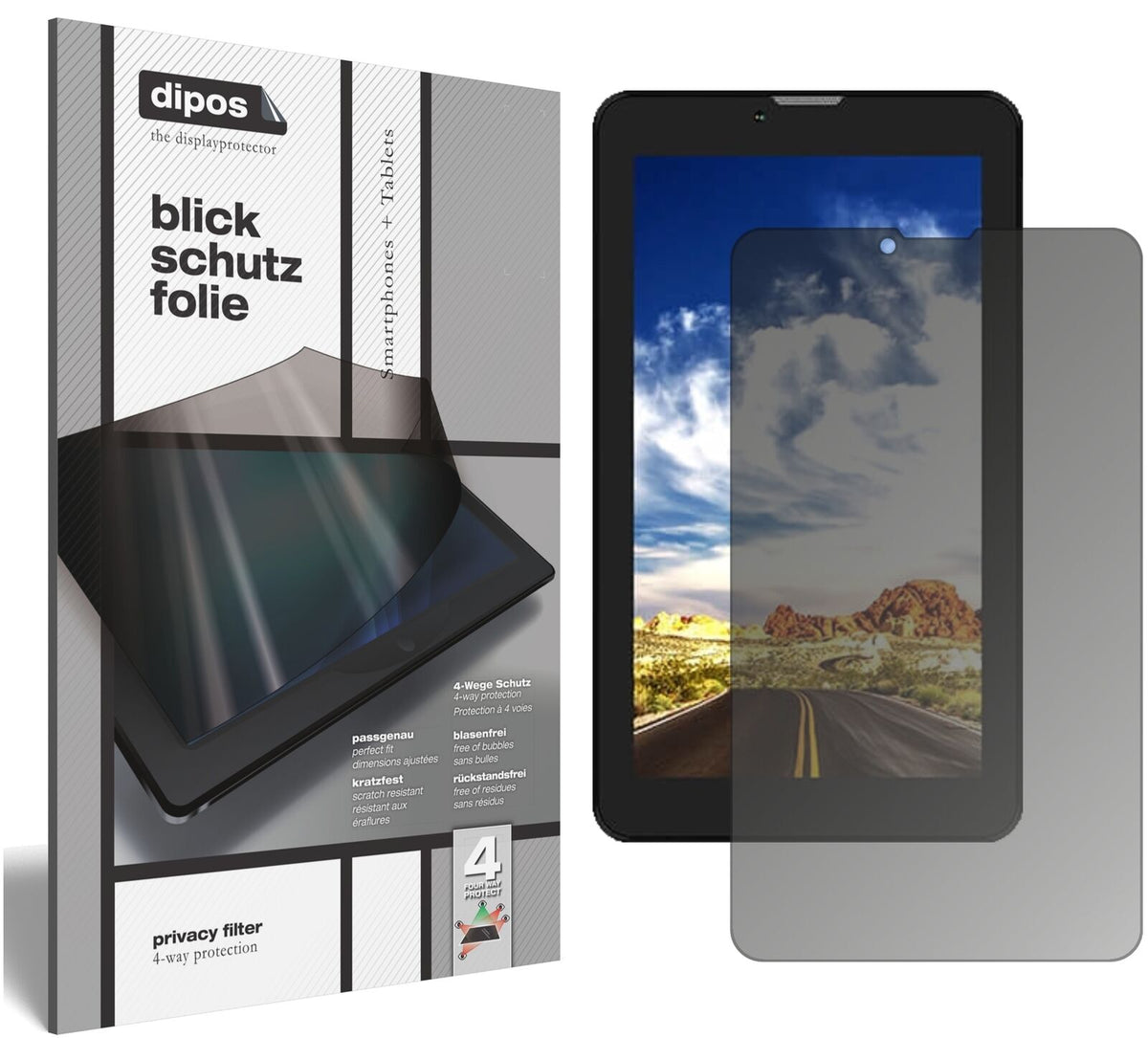 Blickschutzfolie für Lava T71 matt Schutzfolie Privacy