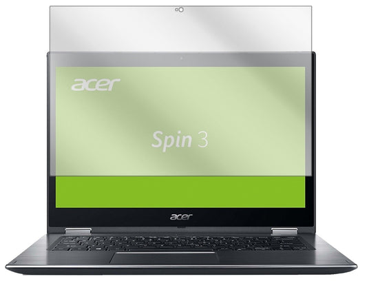 Klare Displayschutzfolie von dipos passend für Acer Spin 3 SP314-51-39U1, präziser Zuschnitt und blasenfrei montiert