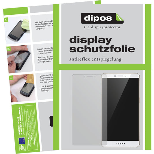 Matte Displayschutzfolie von dipos passend für R7s Oppo, präziser Zuschnitt und blasenfrei montiert