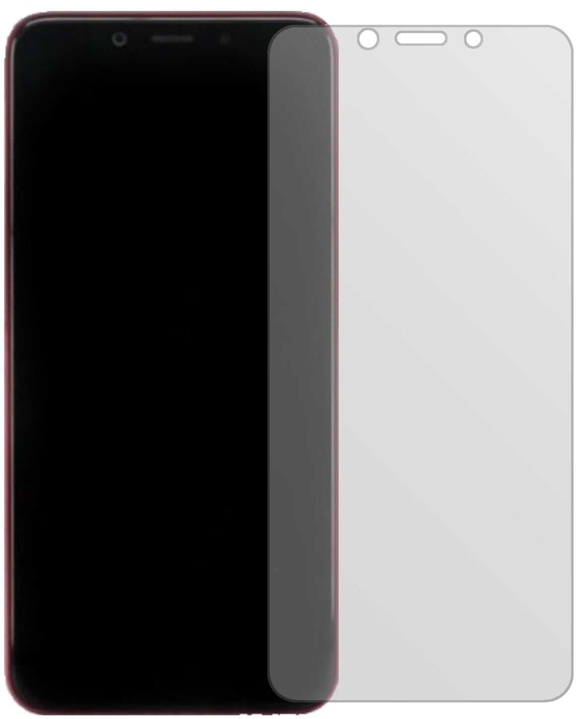 Matte Displayschutzfolie von dipos passend für Xiaomi Mi 6X, präziser Zuschnitt und blasenfrei montiert