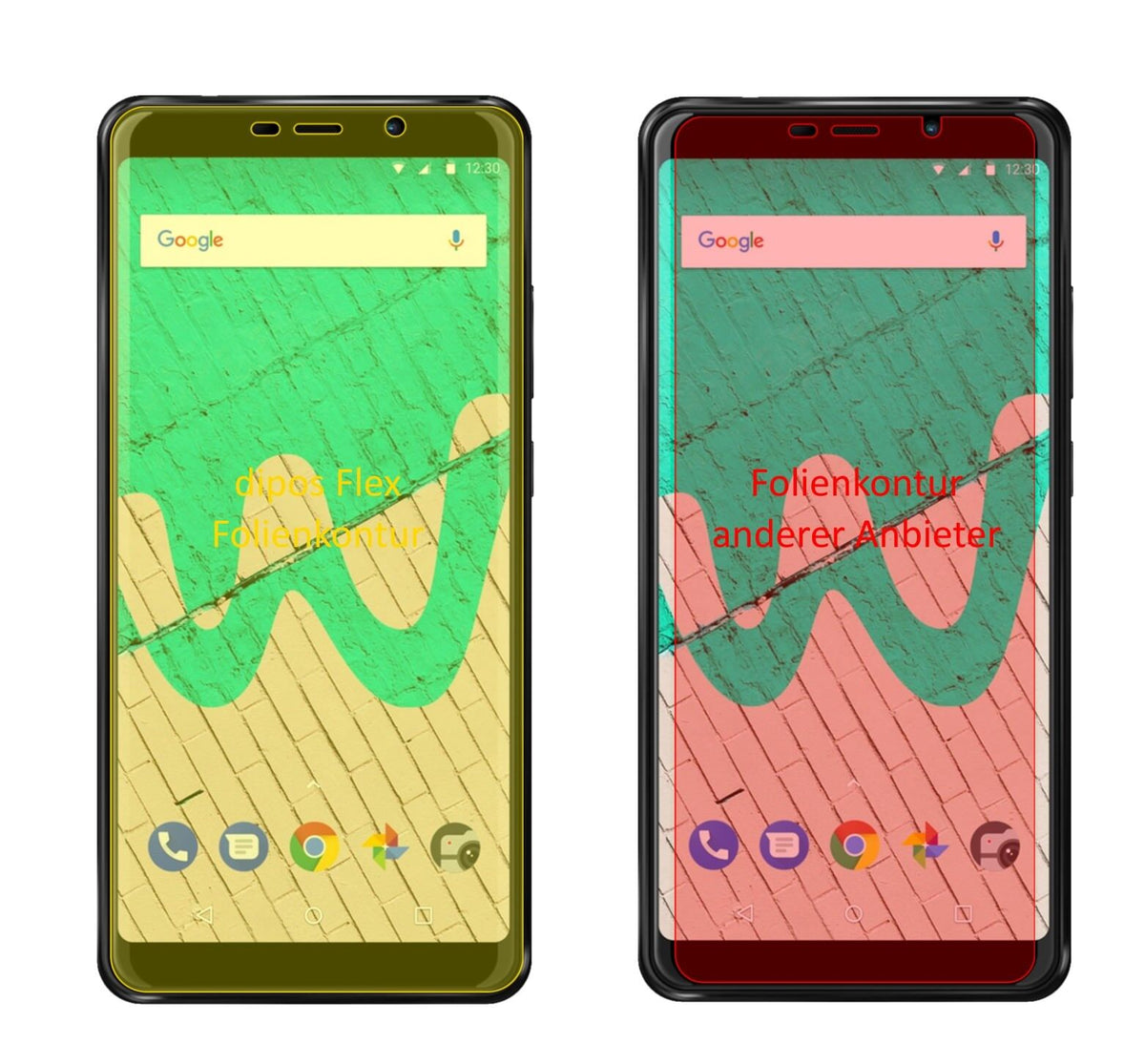 2x 3D Full Cover Schutzfolie für Wiko View Max