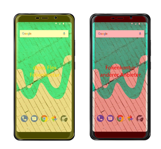 2x 3D Full Cover Schutzfolie für Wiko View Max