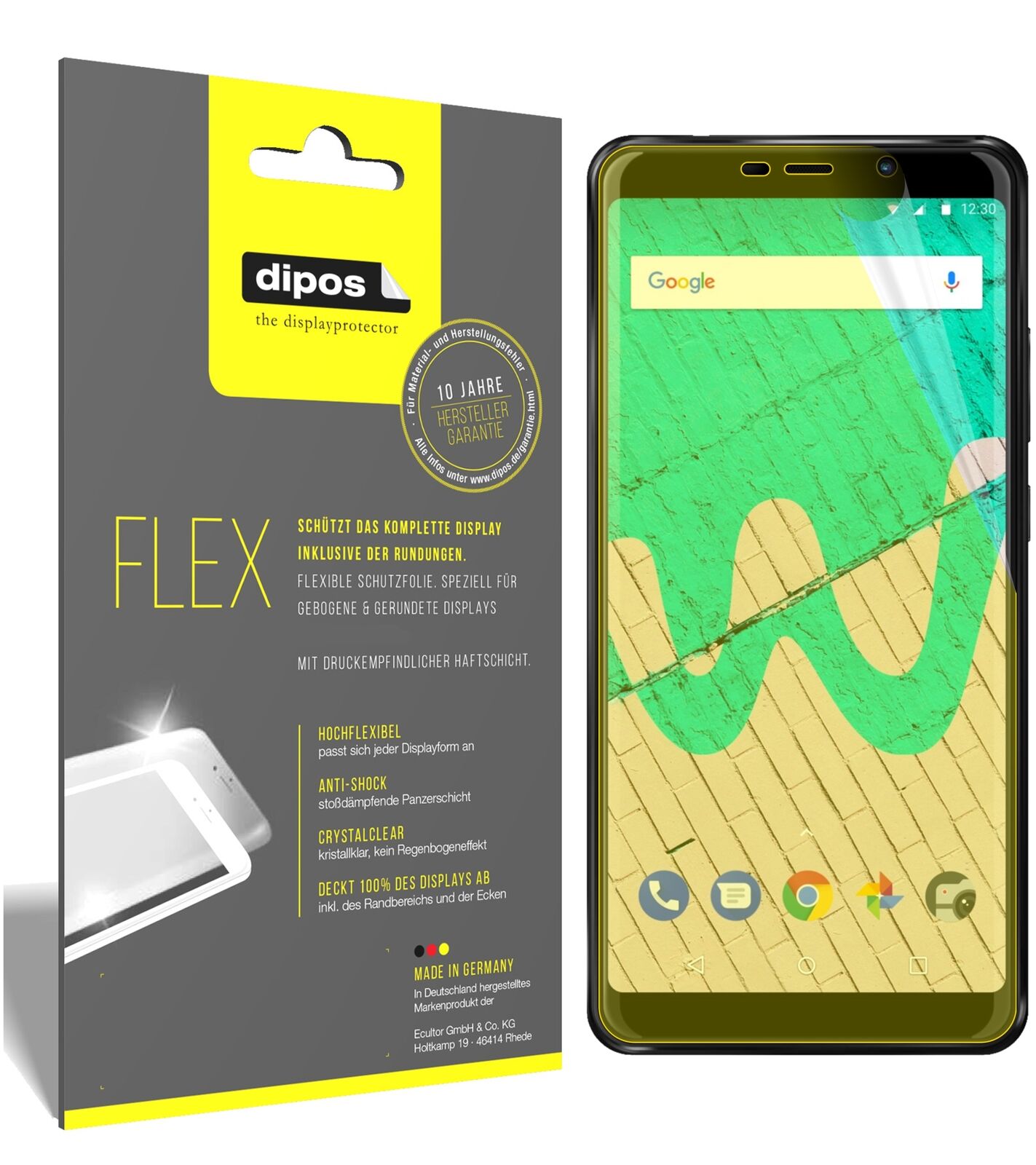 2x 3D Full Cover Schutzfolie für Wiko View Max