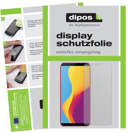 ZTENubia V18 mit aufgebrachter dipos Displayschutzfolie, die lästige Fingerabdrücke minimiert
