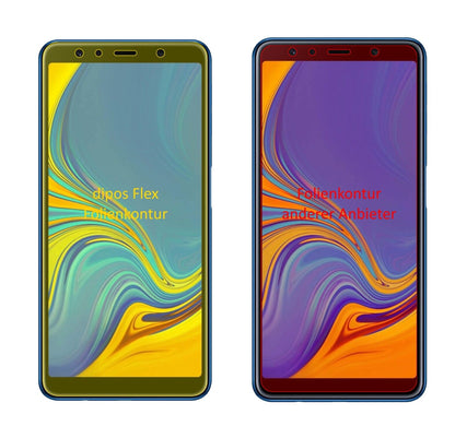 2x 3D Full Cover Schutzfolie für Samsung Galaxy A7 (2018)