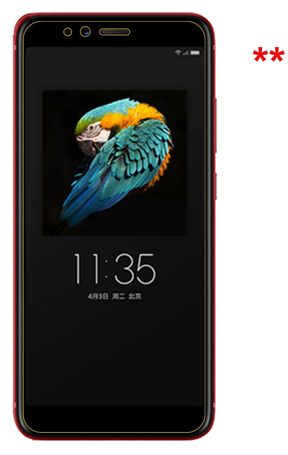 Dünne und klare Folie passend zugeschnitten für Lenovo S5 (2018)
