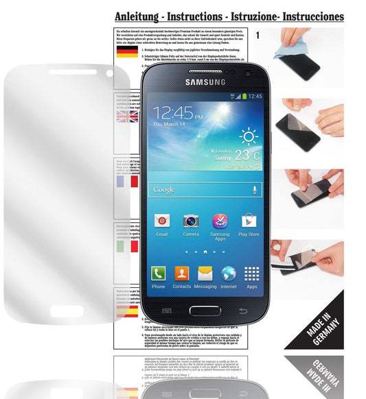 6x Schutzfolie klar für Galaxy S4 mini Samsung Display-Schutzfolie