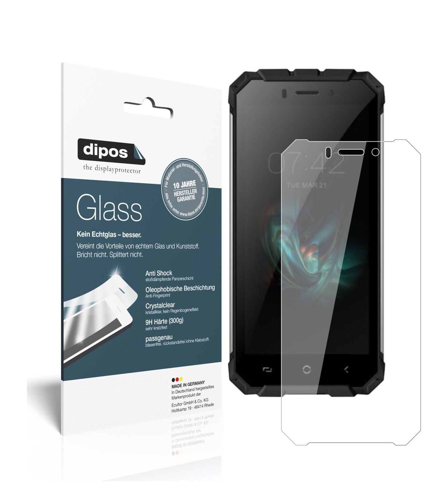 1x 9H Schutzfolie für Ulefone Armor X Panzerfolie