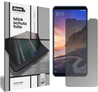 Blickschutzfolie für Xiaomi Mi Max 3 matt Schutzfolie Privacy