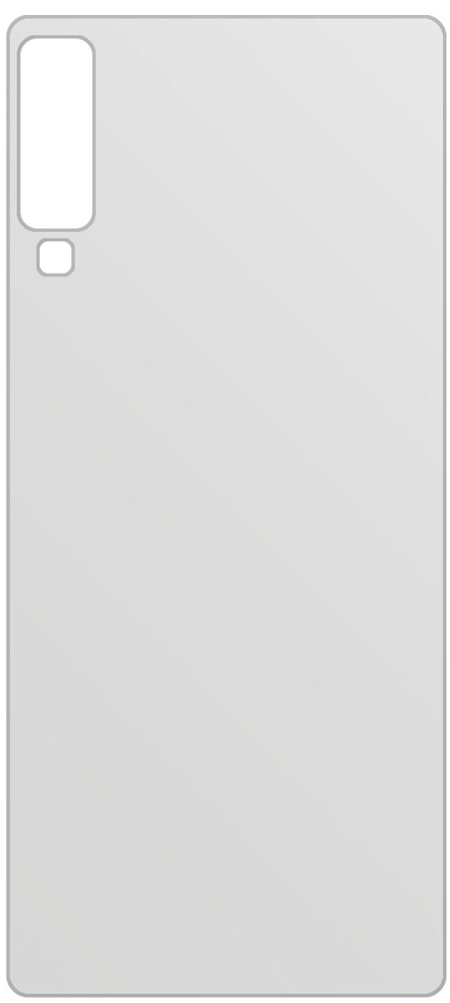 dipos Displayschutz für Samsung Galaxy A7 (2018) Rückseite, mattierte Oberfläche, geringe Dicke und perfekte Passform