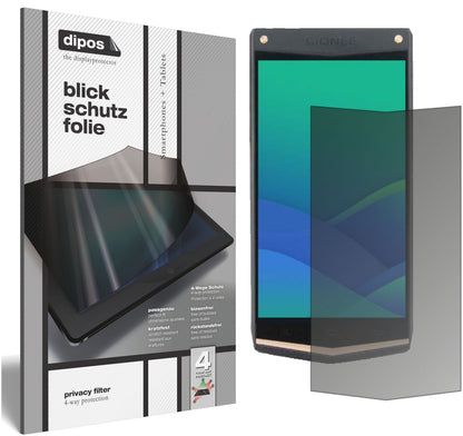 Blickschutzfolie für Gionee W919 matt Schutzfolie Privacy