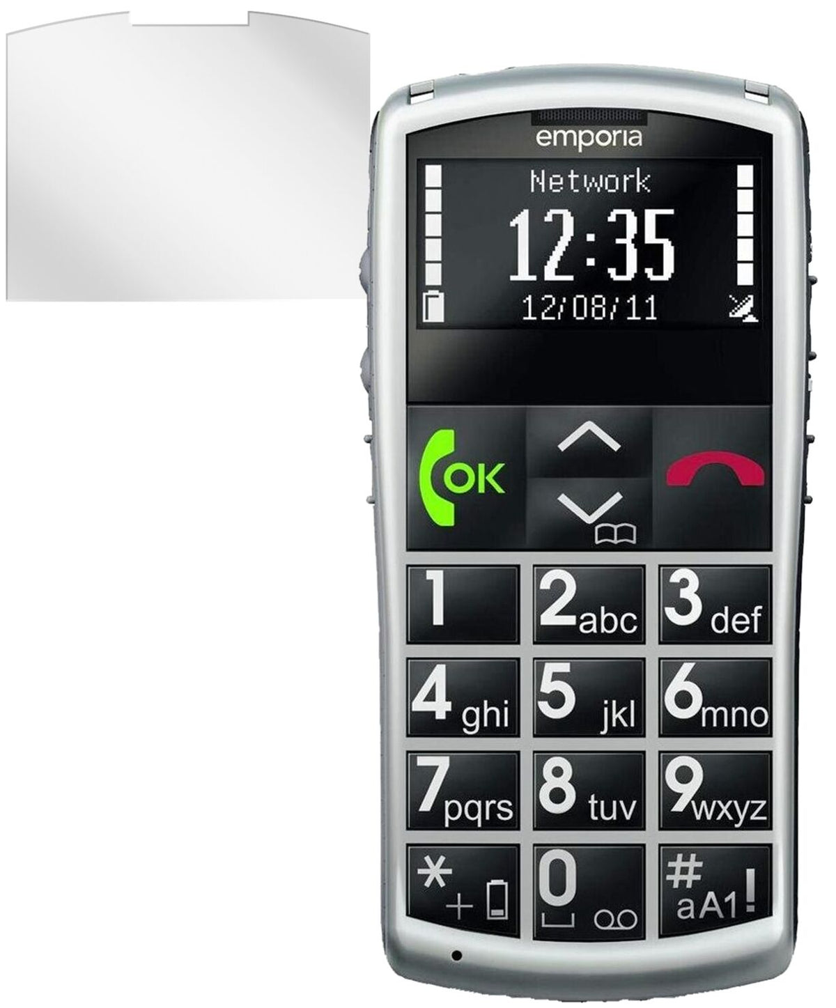 2x Schutzfolie klar für TalkComfort Emporia Display-Schutzfolie