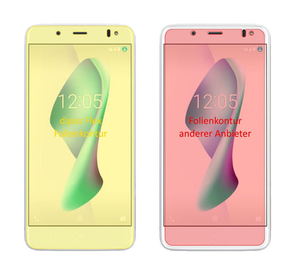 2x 3D Full Cover Schutzfolie für BQ Aquaris VS