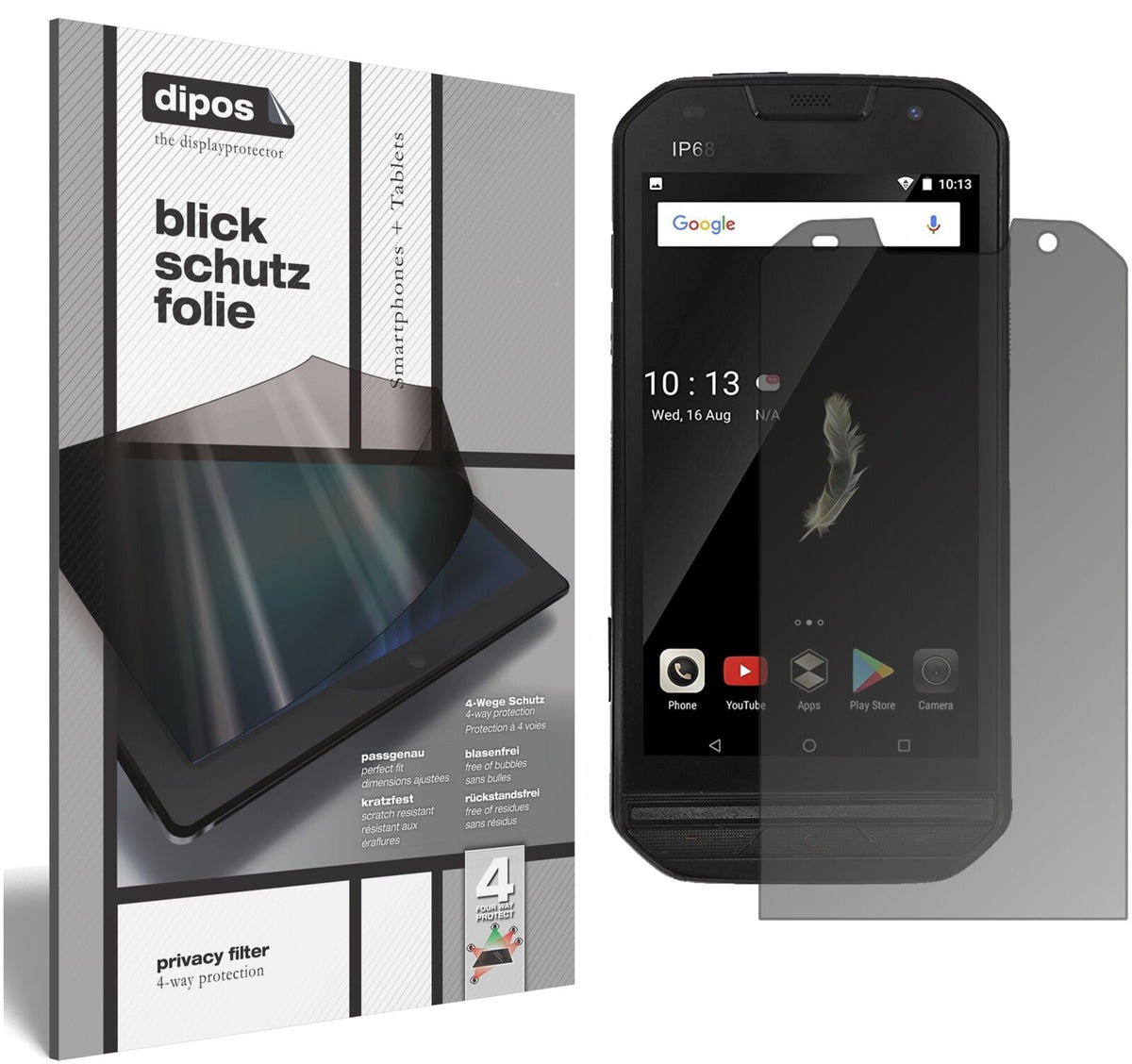 Blickschutzfolie für Doogee S30 matt Schutzfolie Privacy