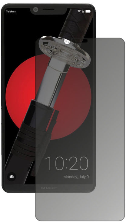 Blickschutzfolie für Sharp Aquos D10 matt Schutzfolie Privacy