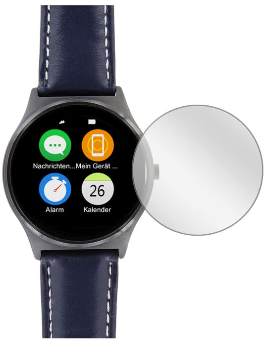 5x Schutzfolie klar für X-Watch QIN II Smartwatch Display-Schutzfolie