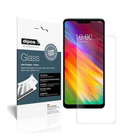 LGG7 Fit mit aufgebrachter dipos Panzerfolie, die lästige Fingerabdrücke minimiert