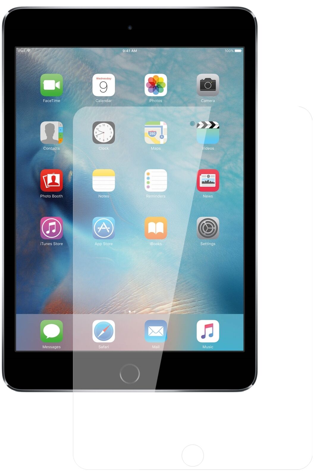1x 9H Schutzfolie für Apple iPad Mini 4 Panzerfolie
