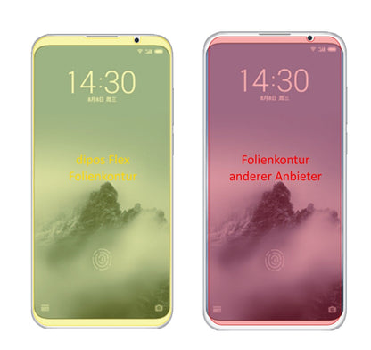 2x 3D Full Cover Schutzfolie für Meizu 16