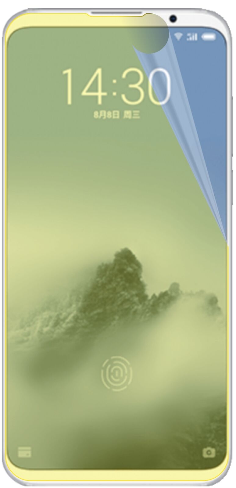 2x 3D Full Cover Schutzfolie für Meizu 16