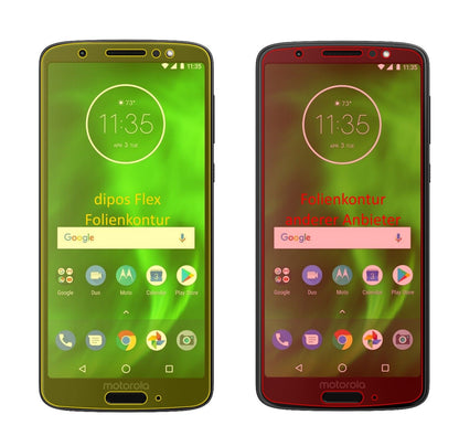 Klare Displayschutzfolie von dipos passend für Lenovo Moto G6, 100% Displayabdeckung und blasenfreie Montage