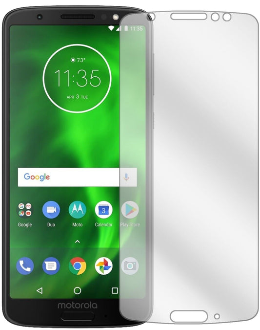 Klare Displayschutzfolie von dipos passend für Lenovo Moto G6, präziser Zuschnitt und blasenfrei montiert