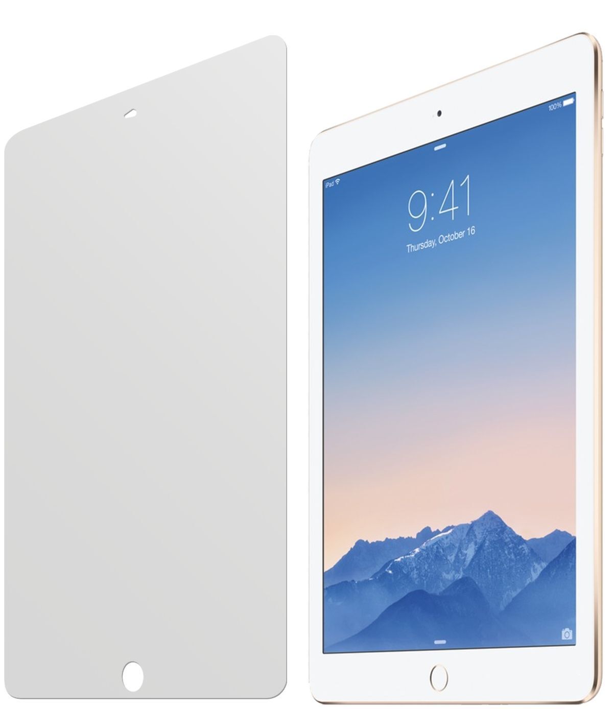iPad ProApple mit aufgebrachter dipos Displayschutzfolie, die lästige Fingerabdrücke minimiert