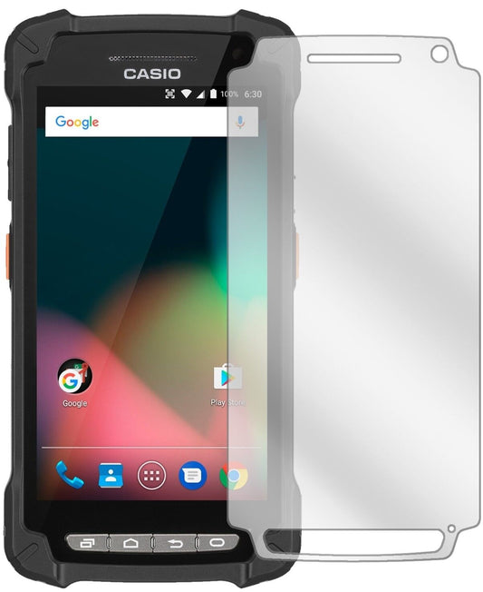 Klare Displayschutzfolie von dipos passend für Casio IT-G400, präziser Zuschnitt und blasenfrei montiert