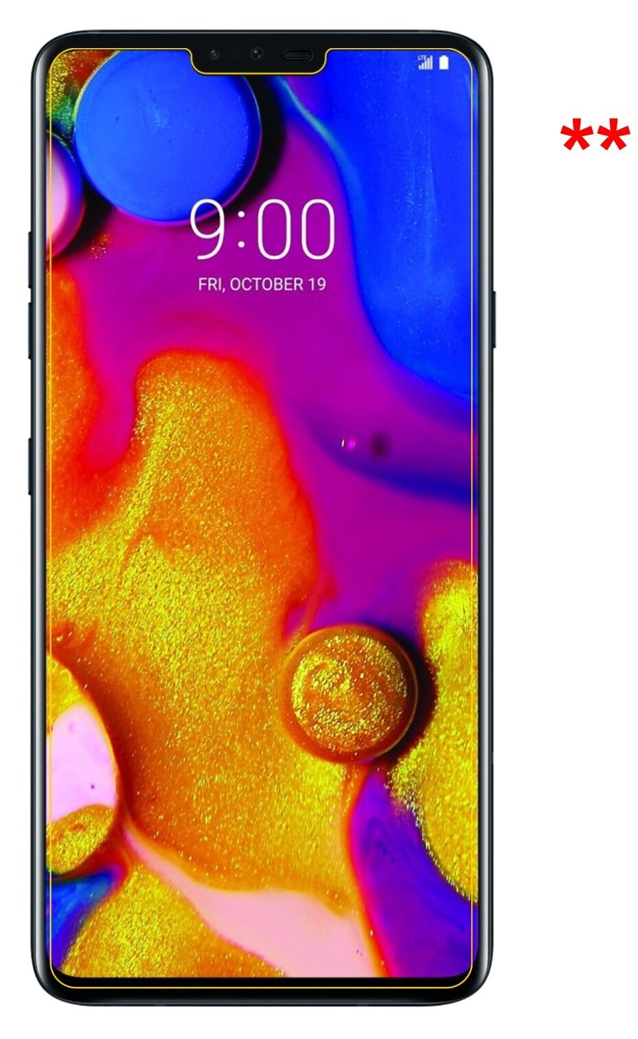 Dünne und klare Folie passend zugeschnitten für LG V40 ThinQ
