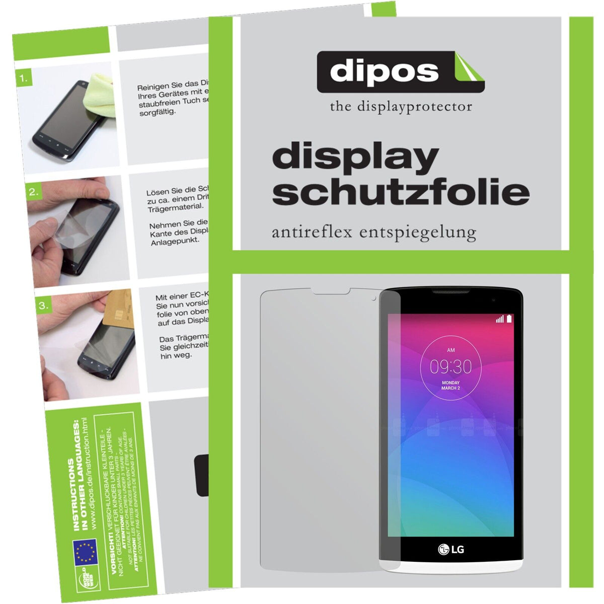 2x Schutzfolie matt für Leon LG Display-Schutzfolie