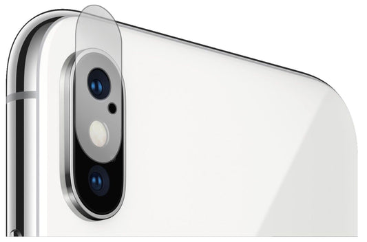 Klare Displayschutzfolie von dipos passend für Apple iPhone XS Max Kamera, präziser Zuschnitt und blasenfrei montiert