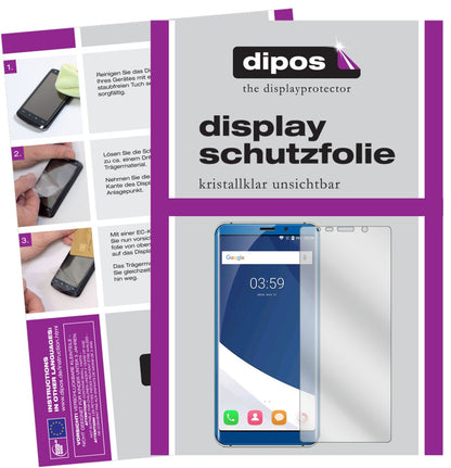 KoolneeK1 mit aufgebrachter dipos Displayschutzfolie, glasklare Darstellung ohne Einschränkungen