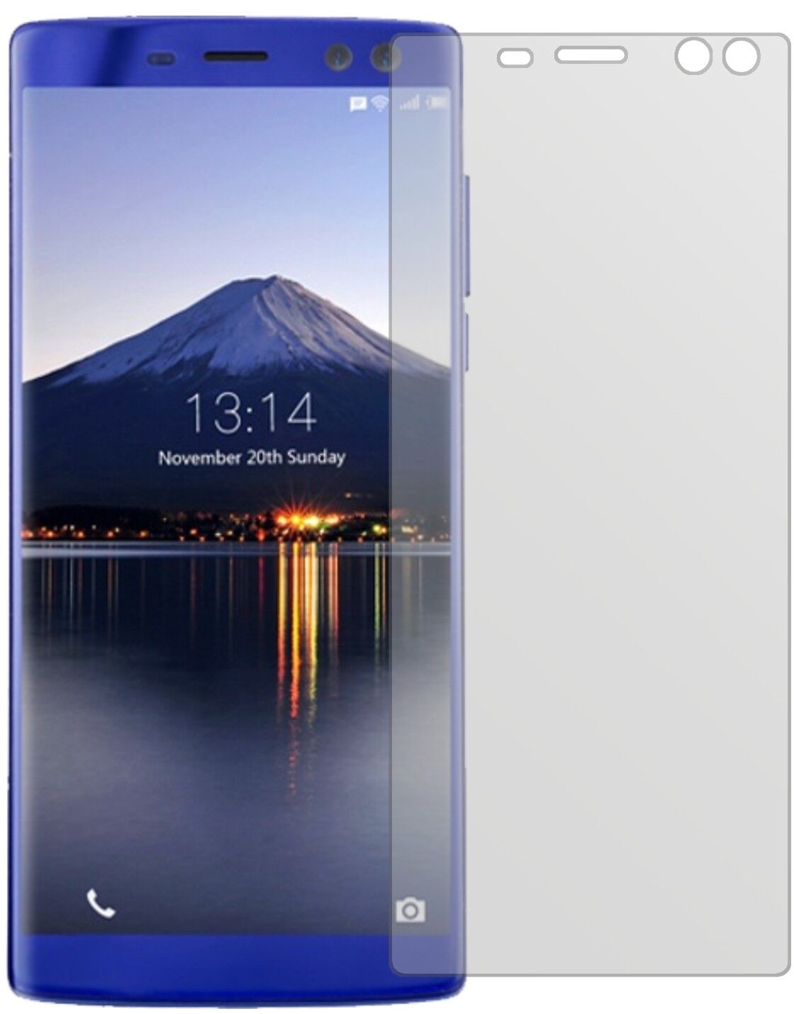 Matte Displayschutzfolie von dipos passend für Doogee BL12000, präziser Zuschnitt und blasenfrei montiert