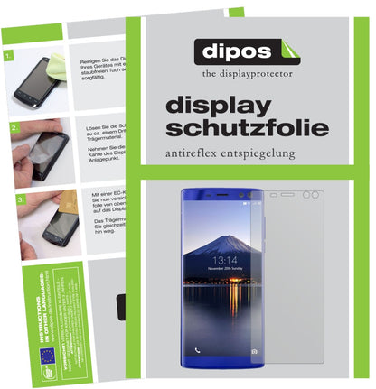 DoogeeBL12000 mit aufgebrachter dipos Displayschutzfolie, die lästige Fingerabdrücke minimiert
