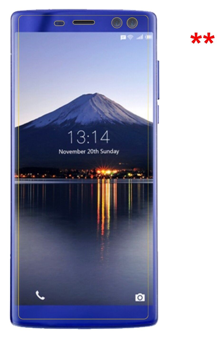 Dünne und klare Folie passend zugeschnitten für Doogee BL12000