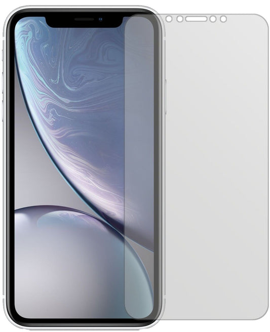 Matte Displayschutzfolie von dipos passend für Apple iPhone XR, präziser Zuschnitt und blasenfrei montiert