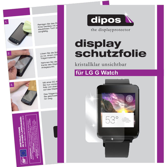 2x Schutzfolie klar für G Watch LG Display-Schutzfolie