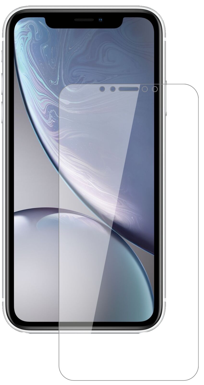 1x 9H Schutzfolie für Apple iPhone XR Panzerfolie