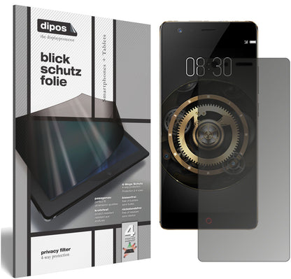 Blickschutzfolie für ZTE Nubia Z17 Lite matt Schutzfolie Privacy