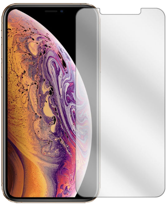 Klare Displayschutzfolie von dipos passend für Apple iPhone XS, präziser Zuschnitt und blasenfrei montiert