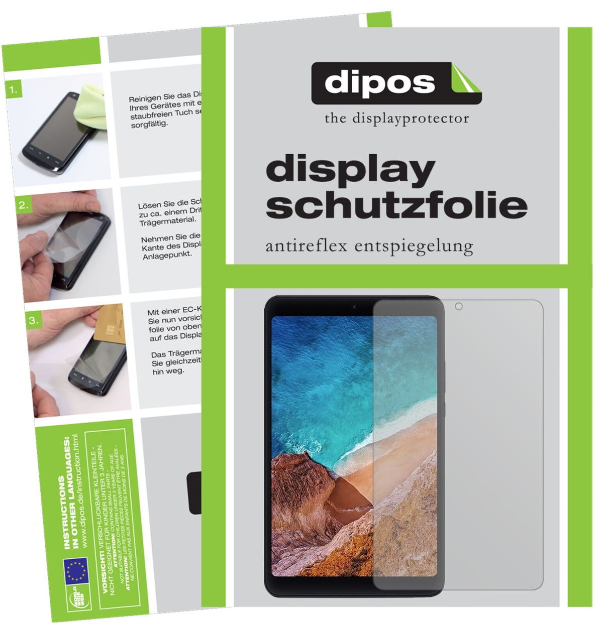 1x Schutzfolie matt für Xiaomi Mi Pad 4 Display-Schutzfolie