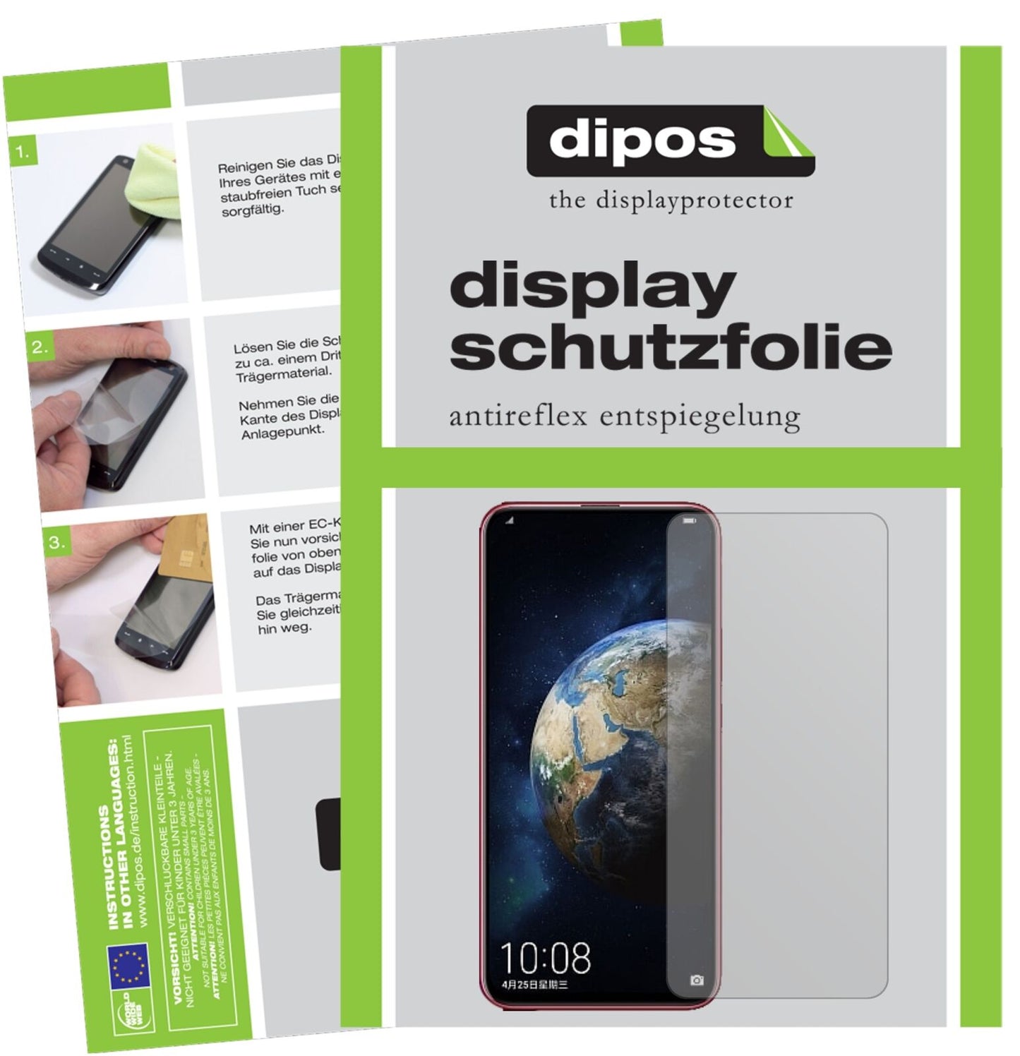 HonorMagic 2 mit aufgebrachter dipos Displayschutzfolie, die lästige Fingerabdrücke minimiert