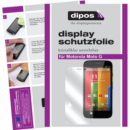 2x Schutzfolie klar für Moto G Motorola Display-Schutzfolie