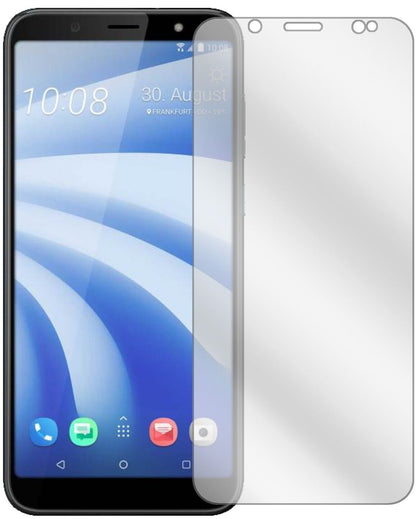 Klare Displayschutzfolie von dipos passend für HTC U12 Life, präziser Zuschnitt und blasenfrei montiert