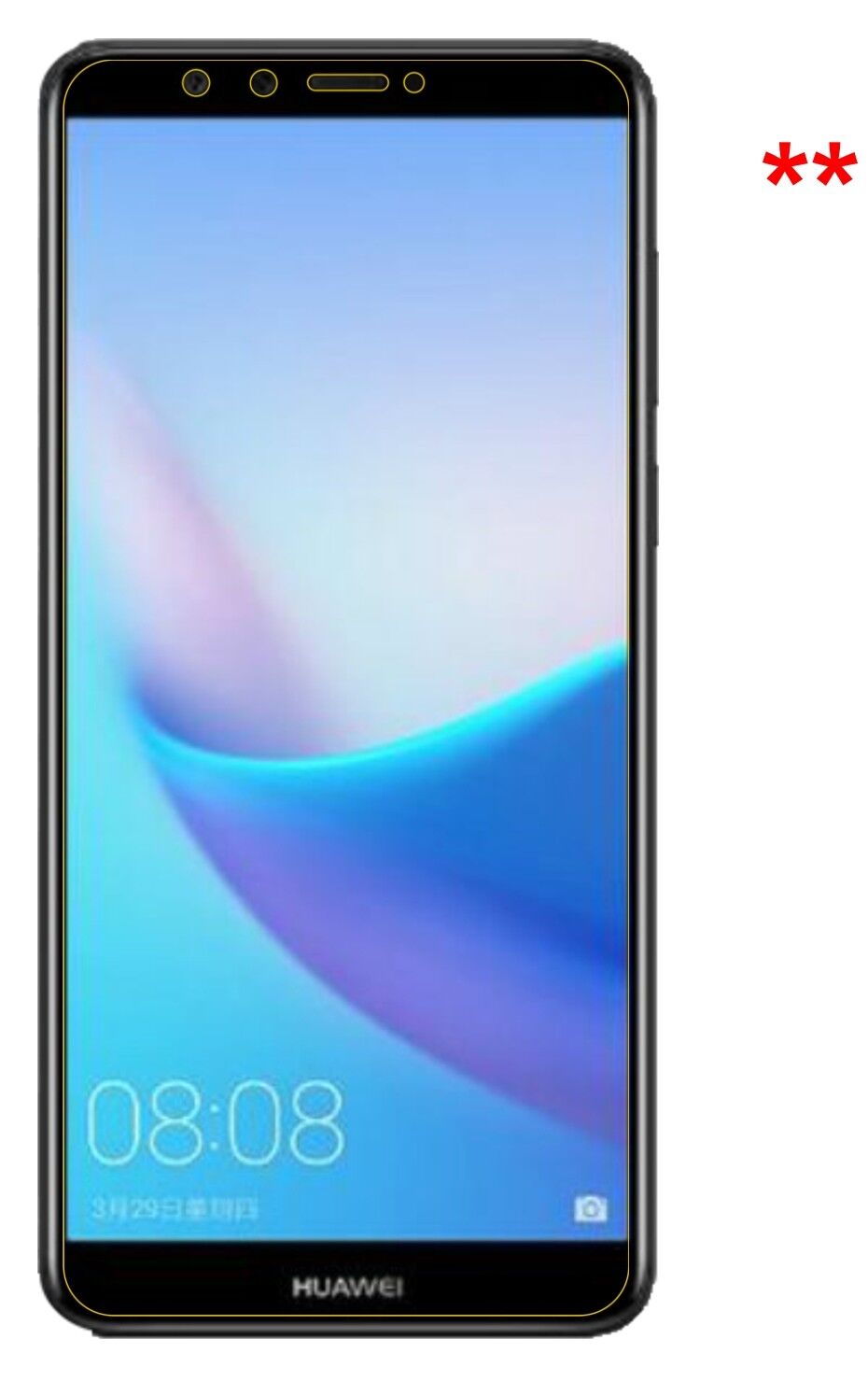 Dünne und klare Folie passend zugeschnitten für Huawei Enjoy 8e