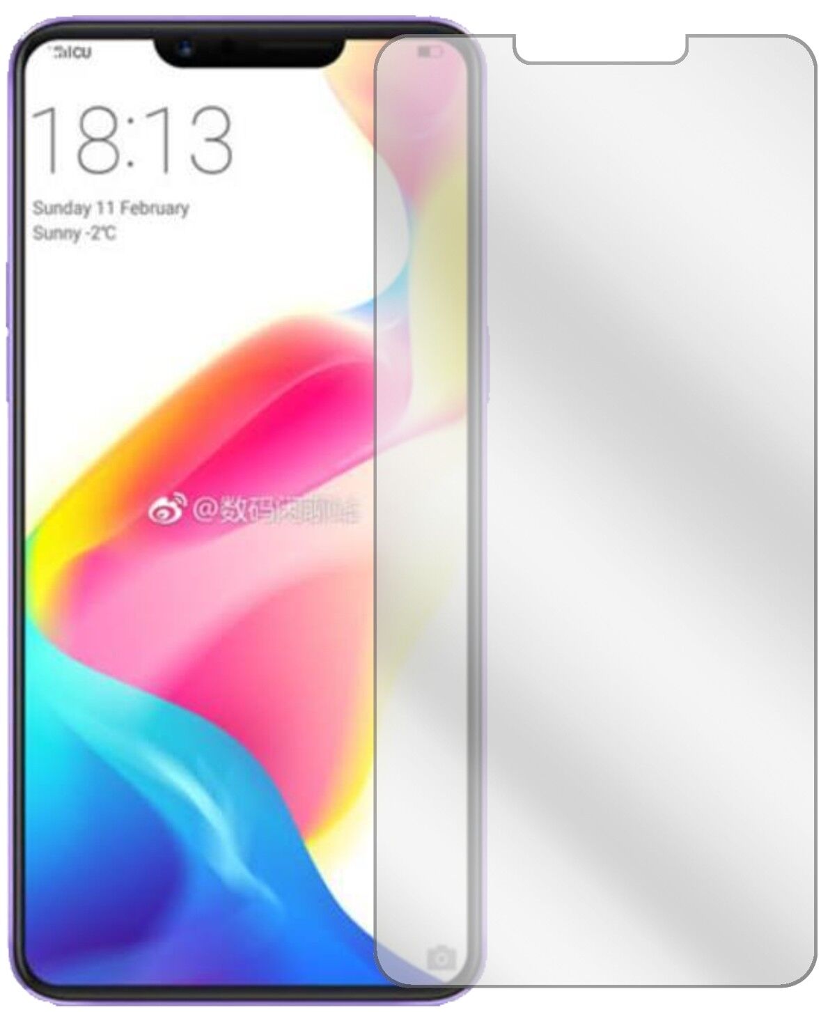 Klare Displayschutzfolie von dipos passend für Oppo R15, präziser Zuschnitt und blasenfrei montiert