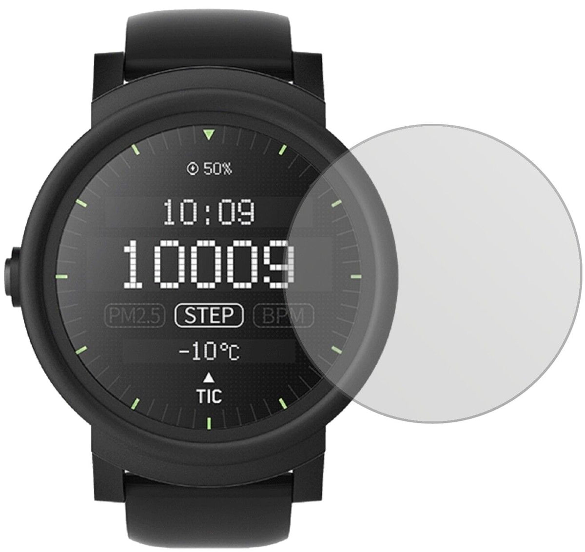 5x Schutzfolie matt für Ticwatch E Smartwatch Display-Schutzfolie