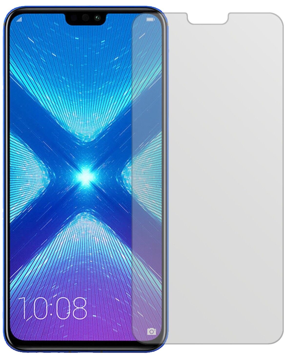 Matte Displayschutzfolie von dipos passend für Honor 8X, präziser Zuschnitt und blasenfrei montiert