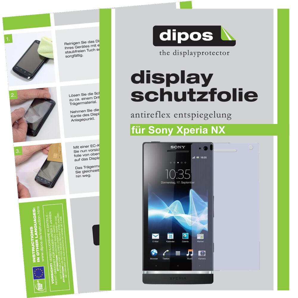 2x Schutzfolie matt für Xperia NX Sony Display-Schutzfolie