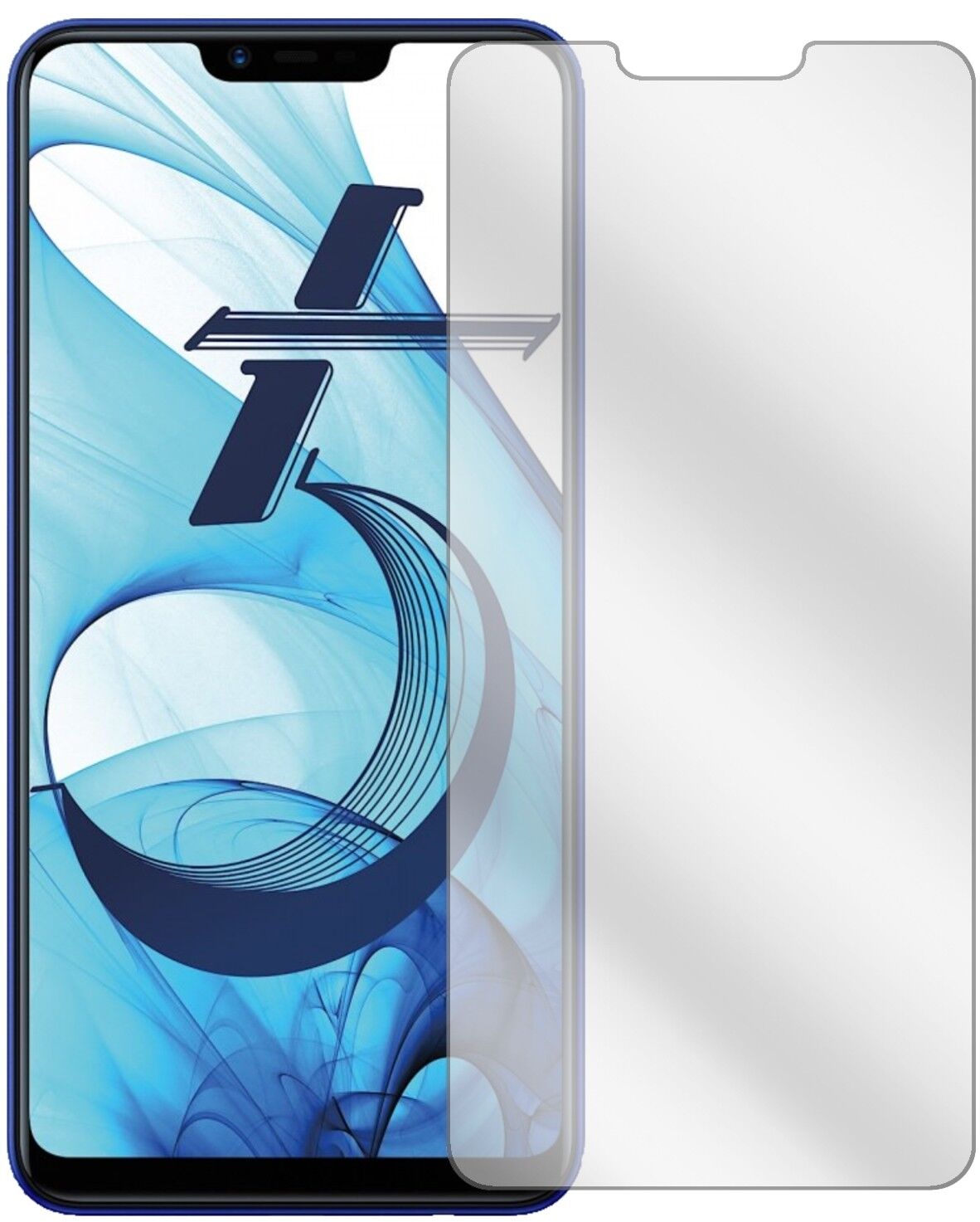 Klare Displayschutzfolie von dipos passend für Oppo AX5, präziser Zuschnitt und blasenfrei montiert